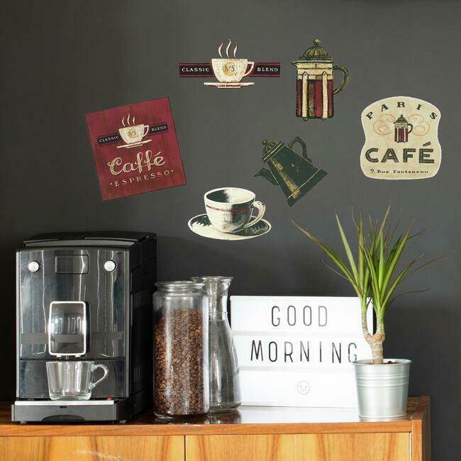 Coffee House Wall Decals Wall Decals RoomMates   