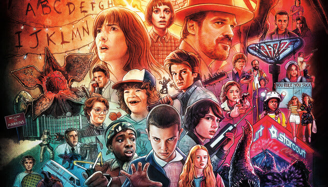 Netflix “Stranger Things” Peel and Stick Wallpaper Mural Wall Murals RoomMates Decor Mural  