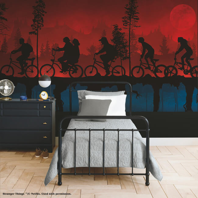 Stranger Things “The Upside Down” Peel and Stick Wallpaper Mural Wall Murals RoomMates Decor   