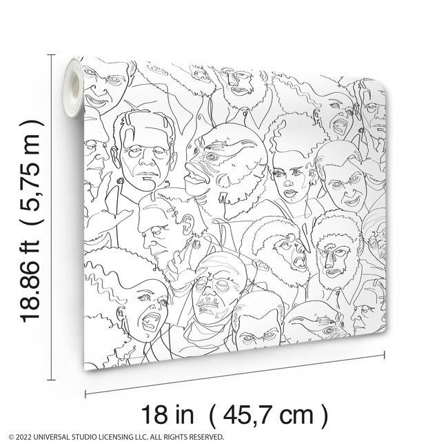 Classic Universal Monsters Peel And Stick Wallpaper Peel and Stick Wallpaper RoomMates   