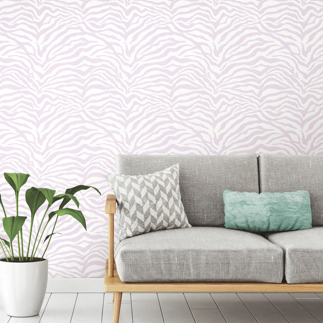 Zebra Peel and Stick Wallpaper Peel and Stick Wallpaper RoomMates   