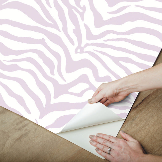 Zebra Peel and Stick Wallpaper Peel and Stick Wallpaper RoomMates   