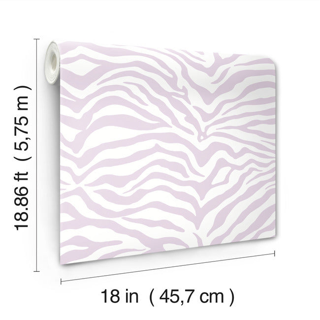 Zebra Peel and Stick Wallpaper Peel and Stick Wallpaper RoomMates   