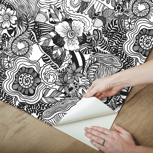 Mushroom Magic Peel and Stick Wallpaper Peel and Stick Wallpaper RoomMates   