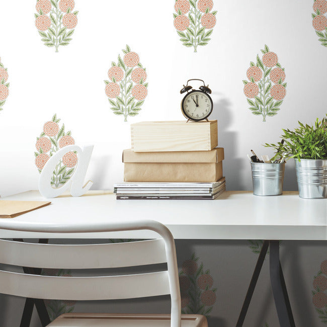 Tamara Day Dutch Floral Wallpaper Peel and Stick Wallpaper RoomMates   