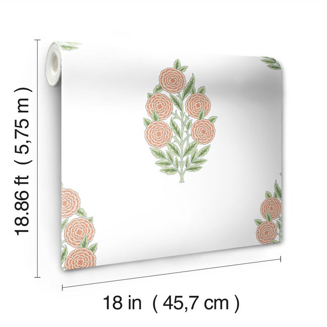 Tamara Day Dutch Floral Wallpaper Peel and Stick Wallpaper RoomMates   