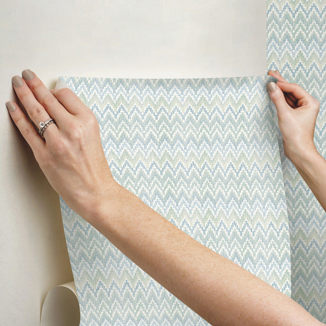 Waverly Heartbeat Peel & Stick Wallpaper Peel and Stick Wallpaper RoomMates   