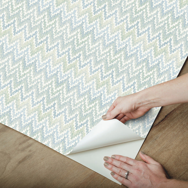 Waverly Heartbeat Peel & Stick Wallpaper Peel and Stick Wallpaper RoomMates   