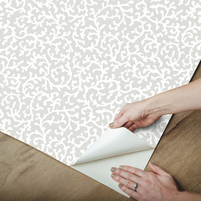 Waverly Savoy Peel & Stick Wallpaper Peel and Stick Wallpaper RoomMates   