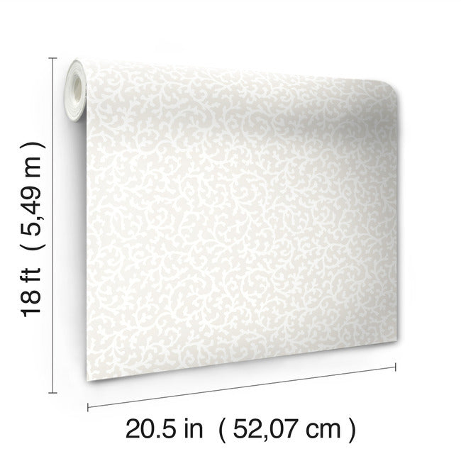 Waverly Savoy Peel & Stick Wallpaper Peel and Stick Wallpaper RoomMates   