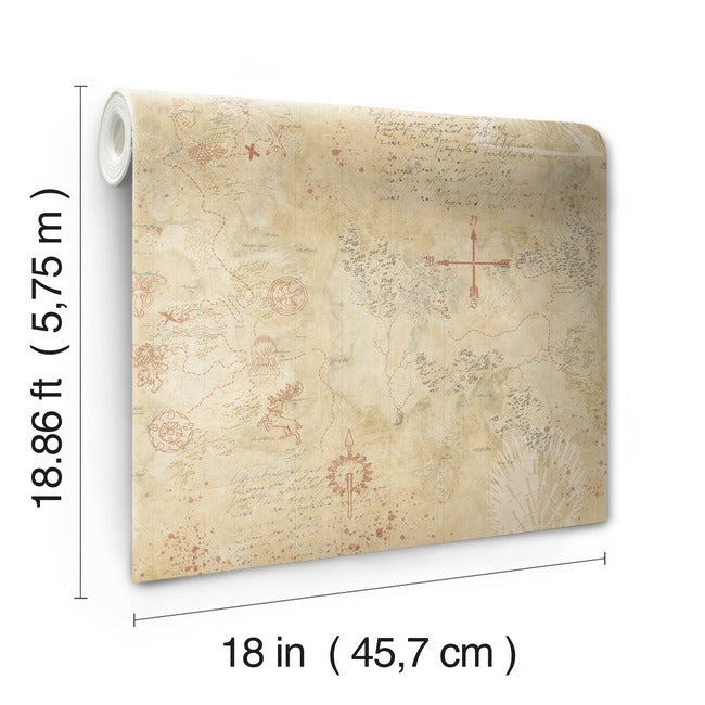 Game Of Thrones Map Peel & Stick Wallpaper Peel and Stick Wallpaper RoomMates   