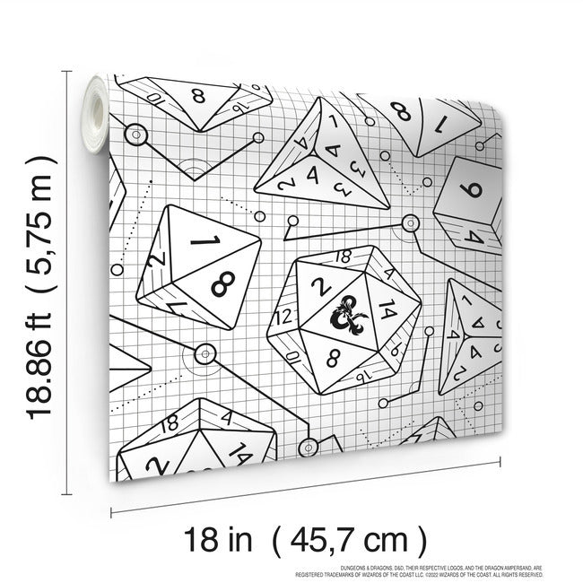 Dungeons & Dragons Peel & Stick Wallpaper Peel and Stick Wallpaper RoomMates   