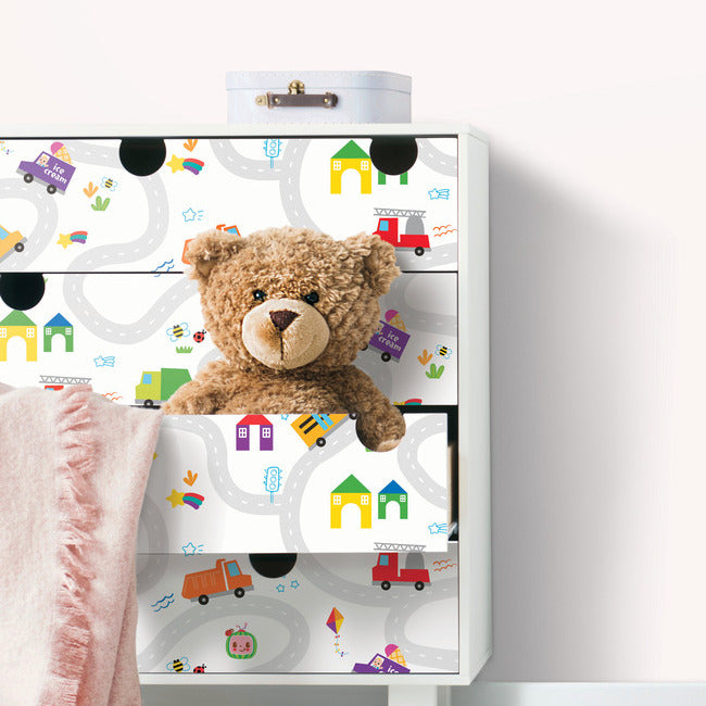 CoComelon Road Map Peel & Stick Wallpaper Peel and Stick Wallpaper RoomMates   