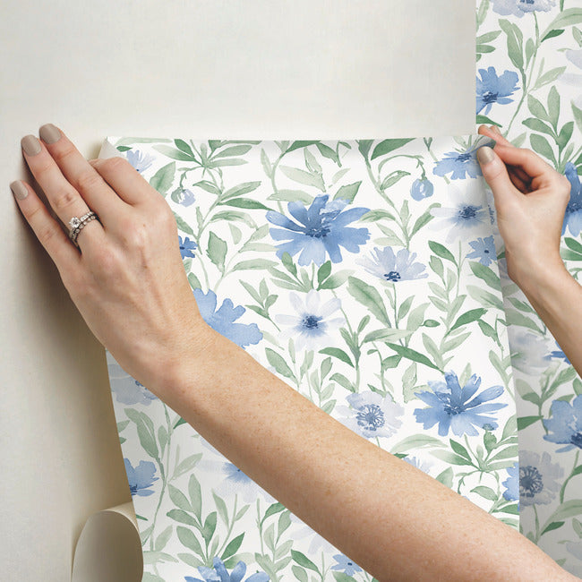 Clara Jean Flower Market Peel & Stick Wallpaper Peel and Stick Wallpaper RoomMates   