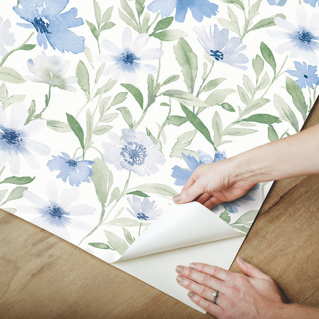 Clara Jean Flower Market Peel & Stick Wallpaper Peel and Stick Wallpaper RoomMates   