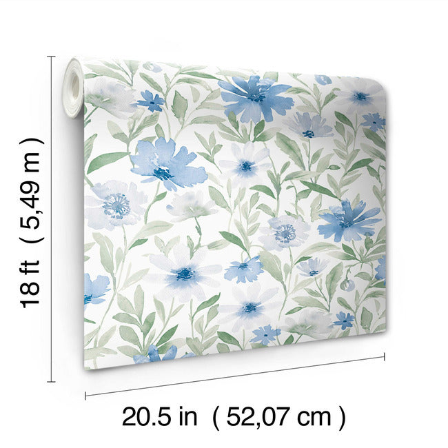 Clara Jean Flower Market Peel & Stick Wallpaper Peel and Stick Wallpaper RoomMates   