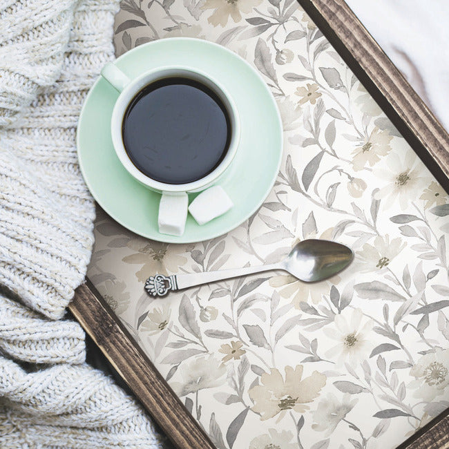 Clara Jean Flower Market Peel & Stick Wallpaper Peel and Stick Wallpaper RoomMates   