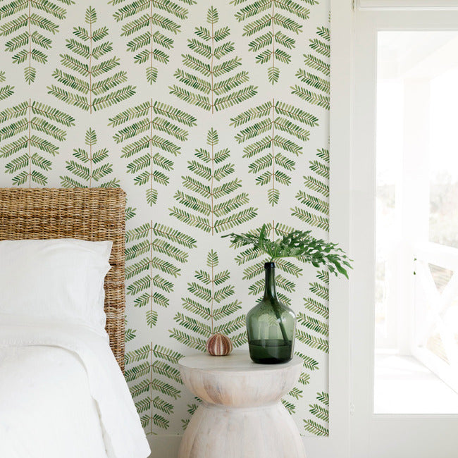 Cat Coquillette Leaflets Peel & Stick Wallpaper Peel and Stick Wallpaper RoomMates   