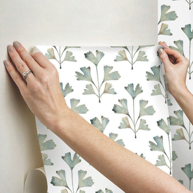 Cat Coquillette Gingko Peel & Stick Wallpaper Peel and Stick Wallpaper RoomMates   