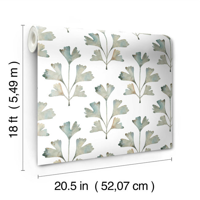 Cat Coquillette Gingko Peel & Stick Wallpaper Peel and Stick Wallpaper RoomMates   