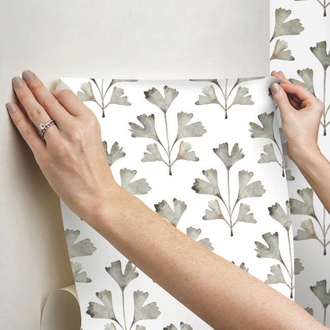 Cat Coquillette Gingko Peel & Stick Wallpaper Peel and Stick Wallpaper RoomMates   