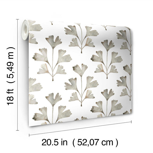 Cat Coquillette Gingko Peel & Stick Wallpaper Peel and Stick Wallpaper RoomMates   