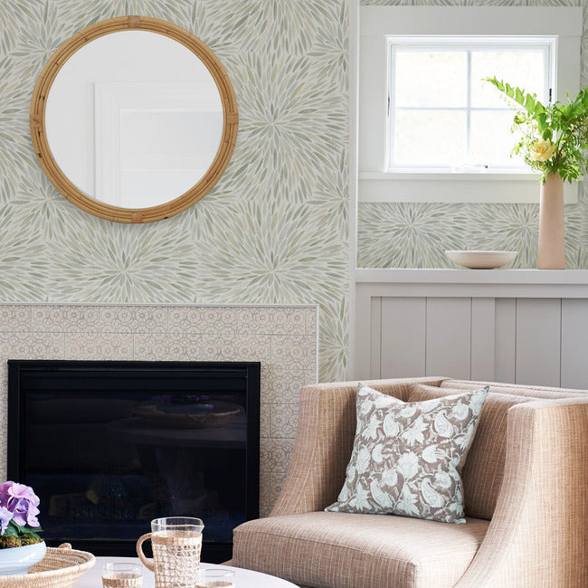 Cat Coquillette Burst Peel & Stick Wallpaper Peel and Stick Wallpaper RoomMates   