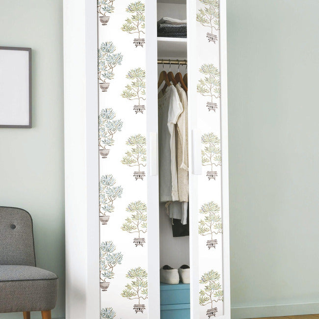 Cat Coquillette Bonsai Peel & Stick Wallpaper Peel and Stick Wallpaper RoomMates   