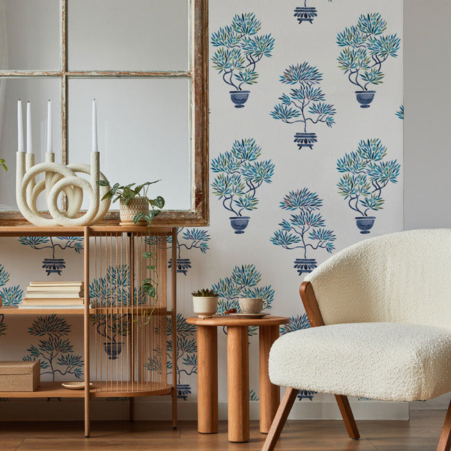 Cat Coquillette Bonsai Peel & Stick Wallpaper Peel and Stick Wallpaper RoomMates   