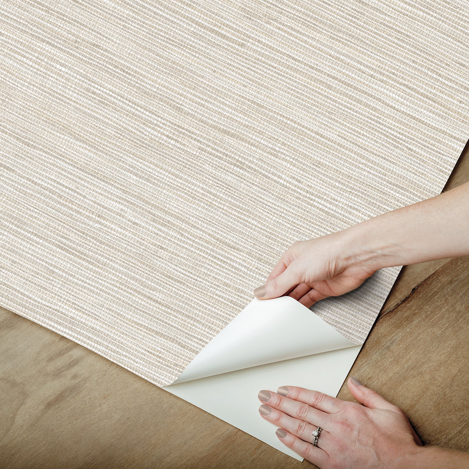 Dimensional Grasscloth Peel and Stick Wallpaper Peel and Stick Wallpaper RoomMates   