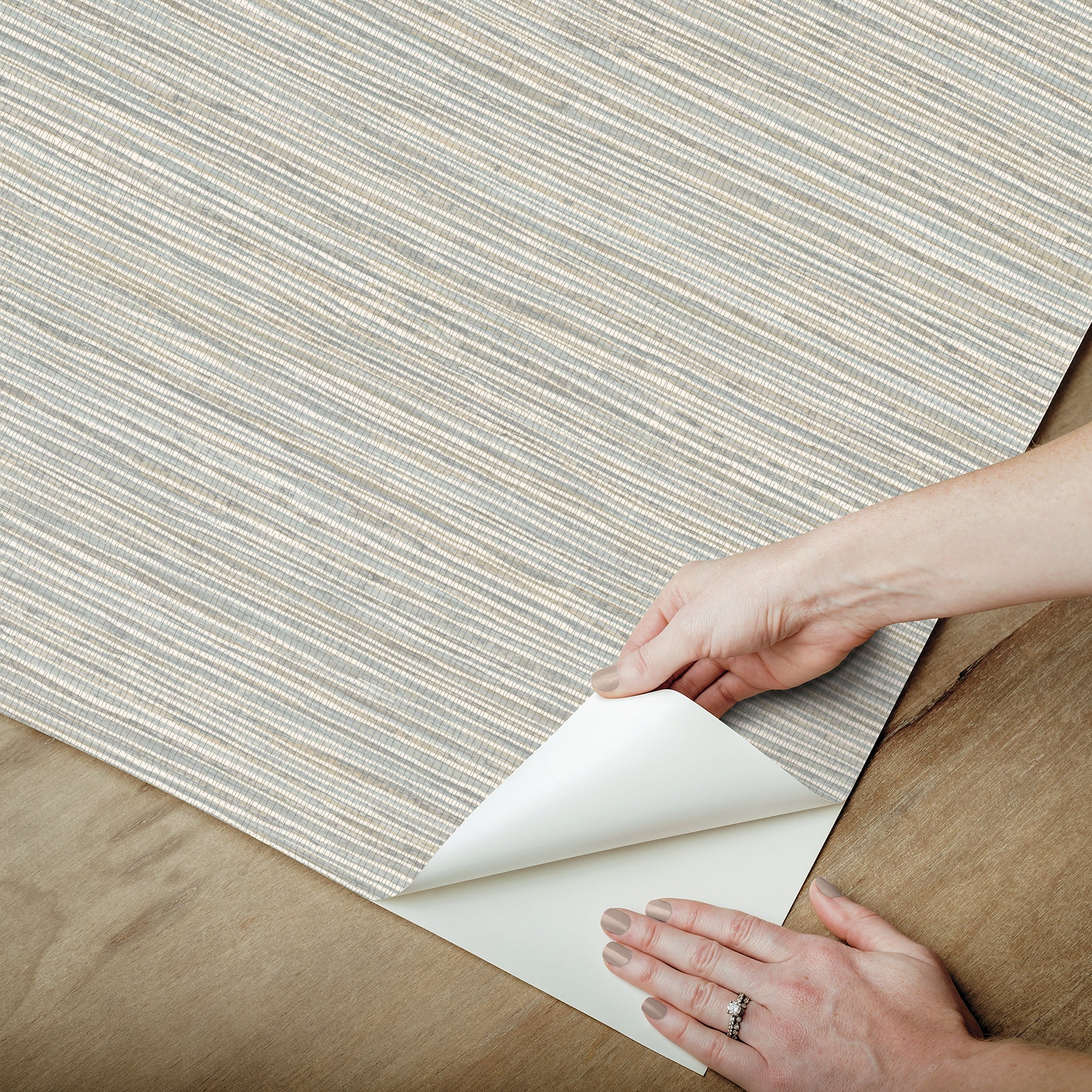 Dimensional Grasscloth Peel and Stick Wallpaper Peel and Stick Wallpaper RoomMates   