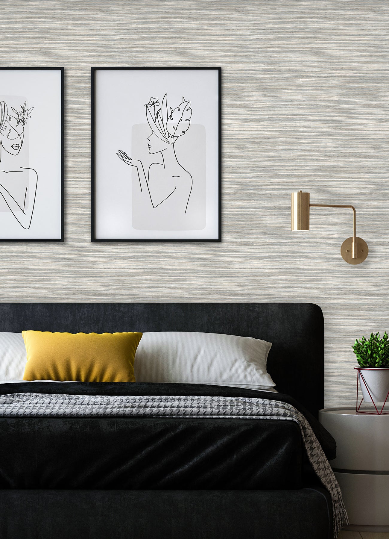 Dimensional Grasscloth Peel and Stick Wallpaper Peel and Stick Wallpaper RoomMates   