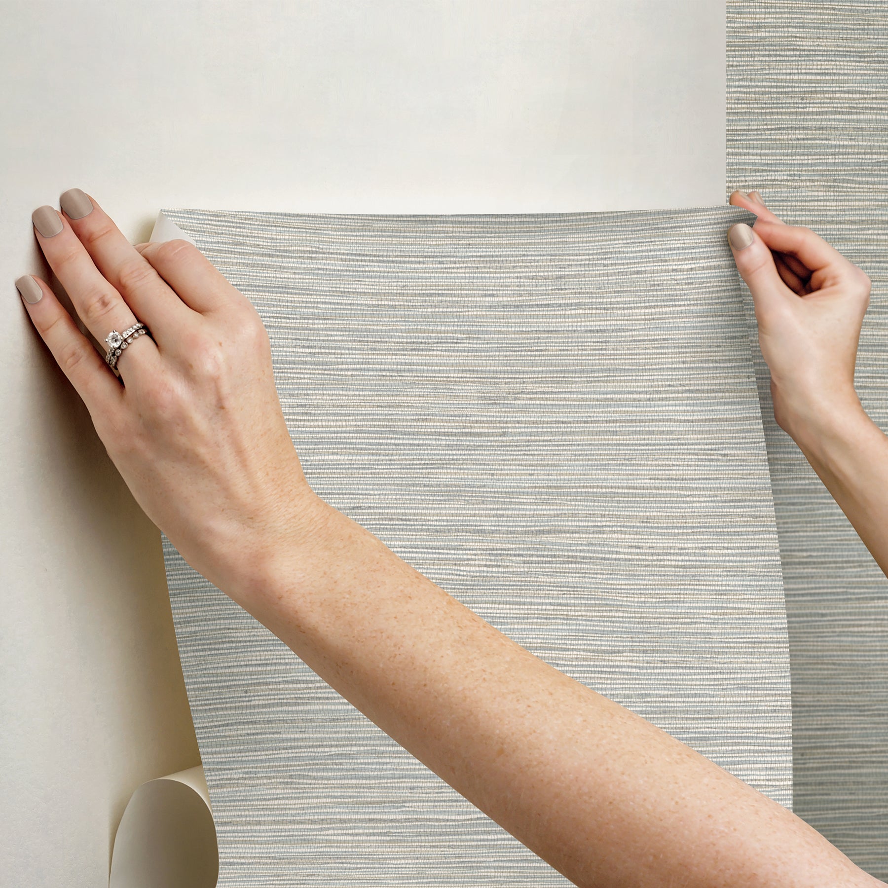 Dimensional Grasscloth Peel and Stick Wallpaper Peel and Stick Wallpaper RoomMates   