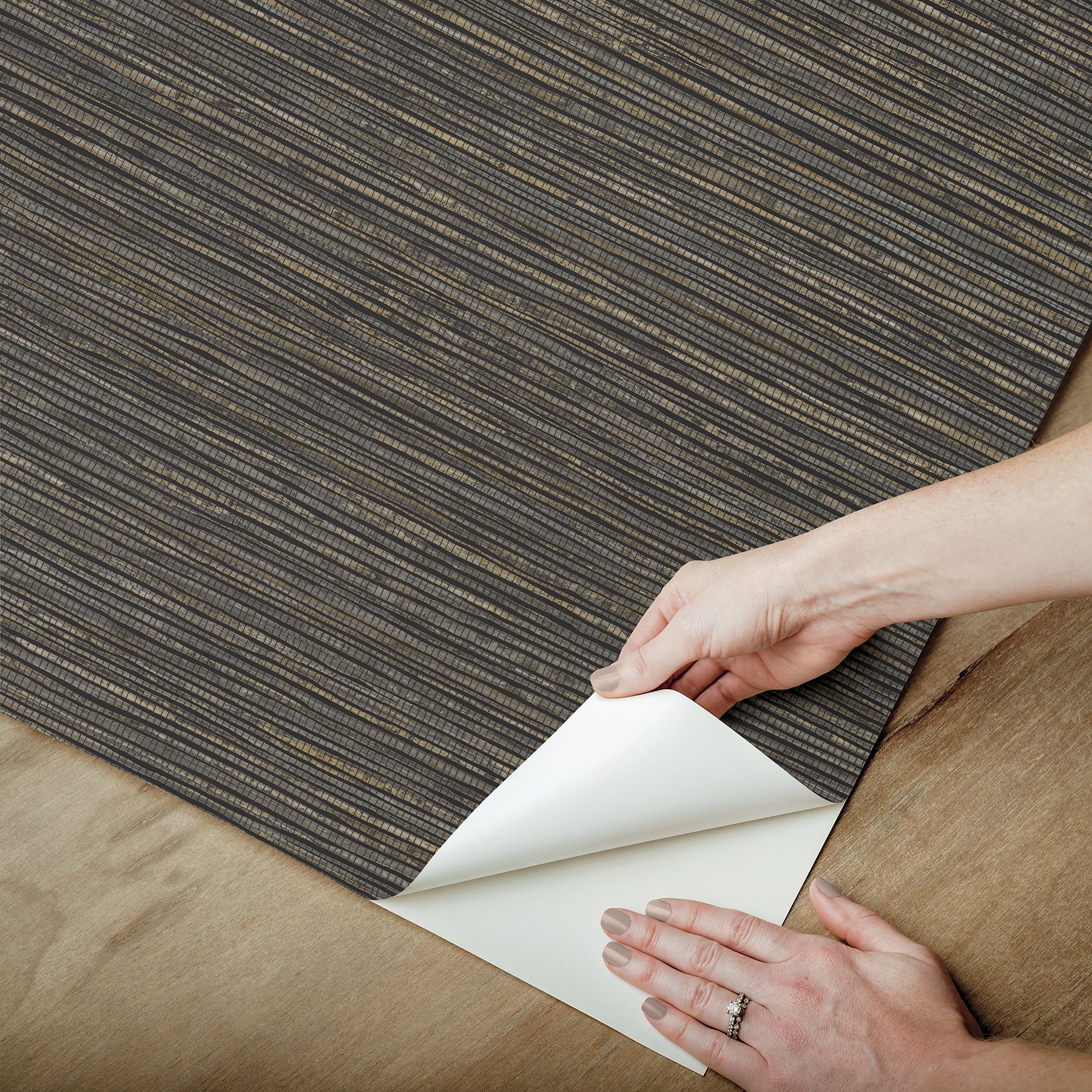 Dimensional Grasscloth Peel and Stick Wallpaper Peel and Stick Wallpaper RoomMates   