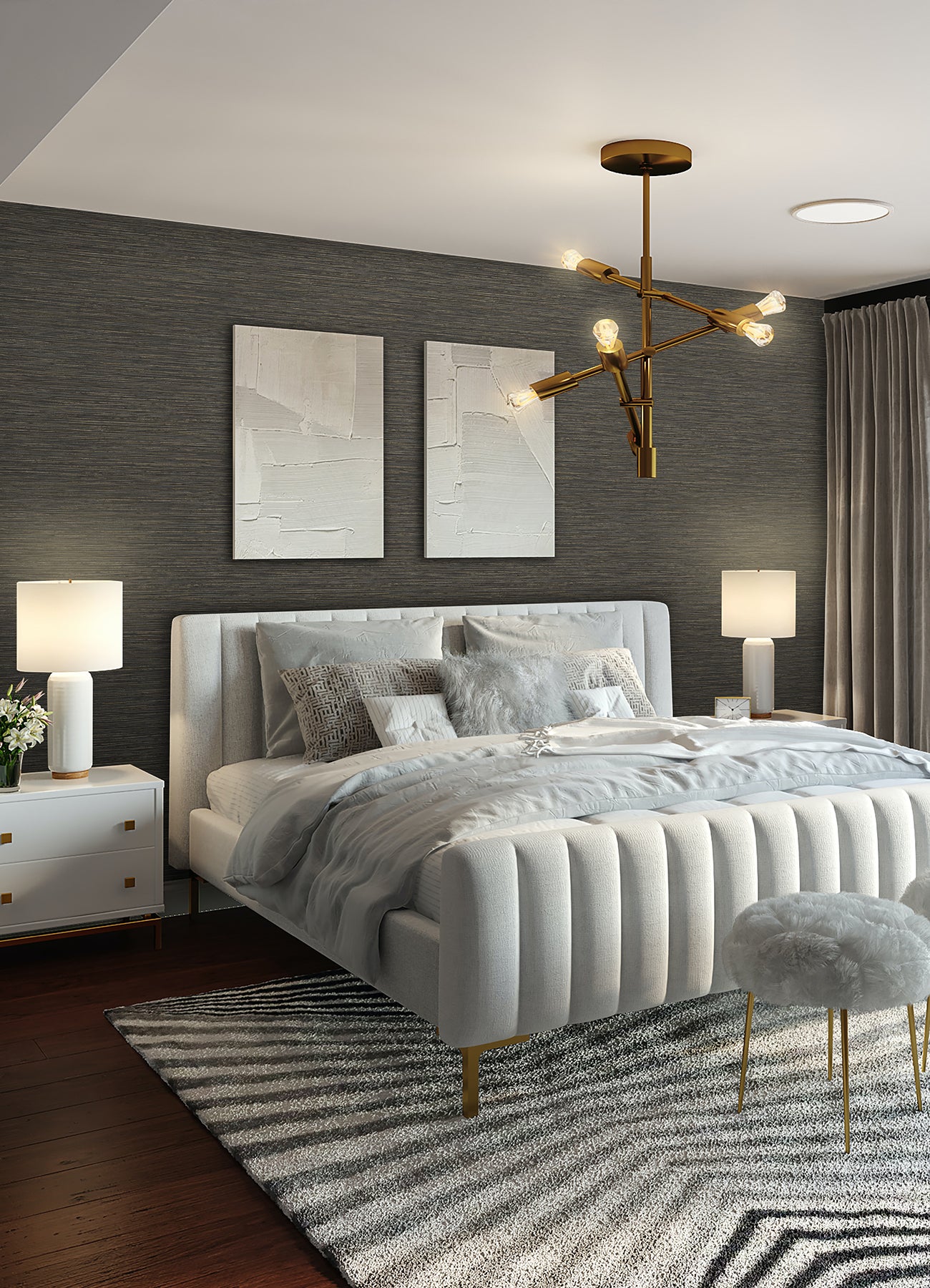 Dimensional Grasscloth Peel and Stick Wallpaper Peel and Stick Wallpaper RoomMates   