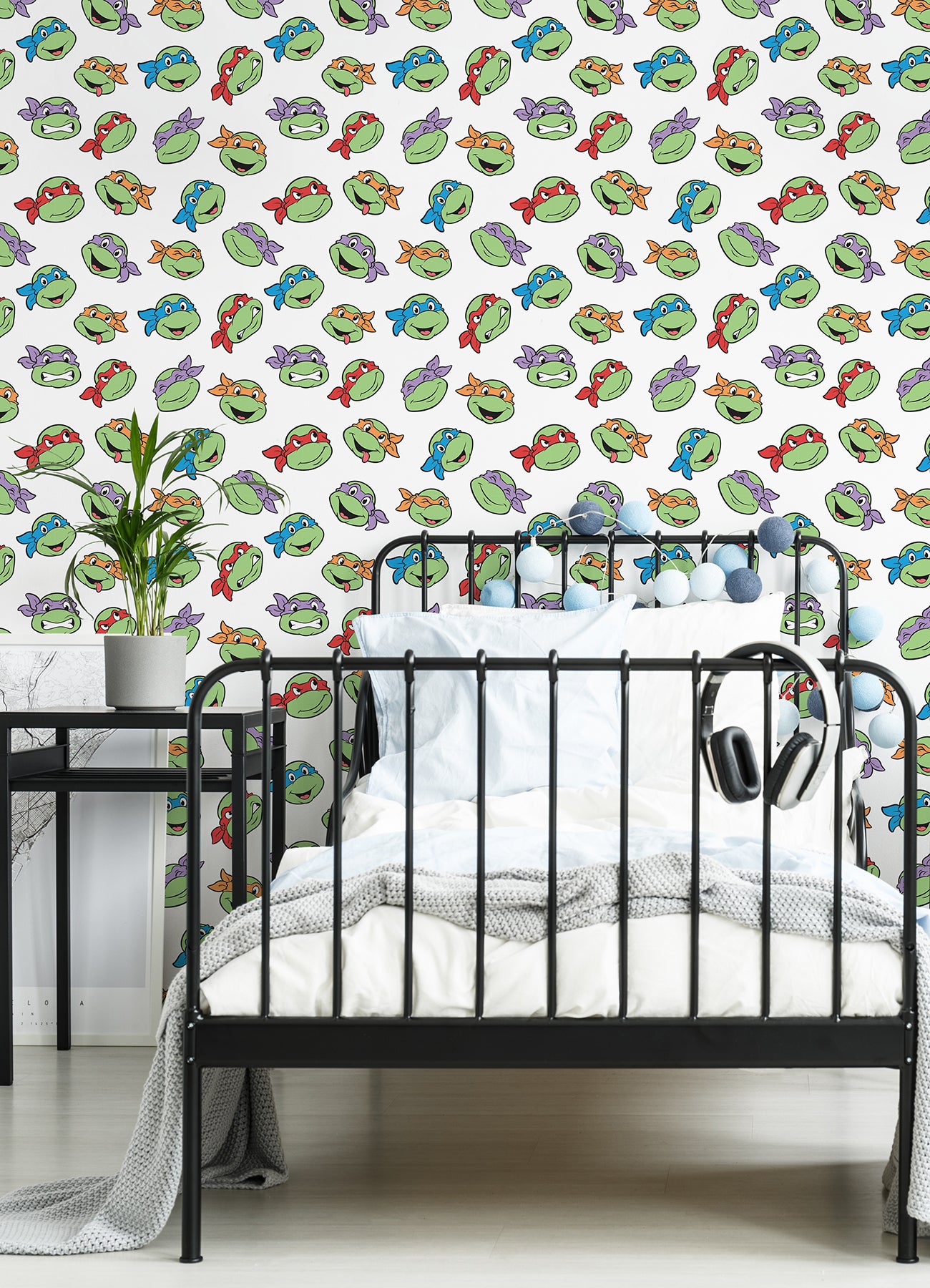 Teenage Mutant Ninja Turtles Character Faces Peel and Stick Wallpaper Peel and Stick Wallpaper RoomMates   