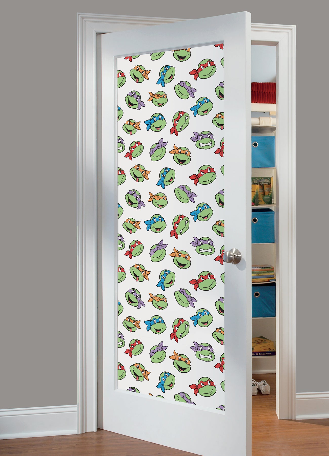 Teenage Mutant Ninja Turtles Character Faces Peel and Stick Wallpaper Peel and Stick Wallpaper RoomMates   