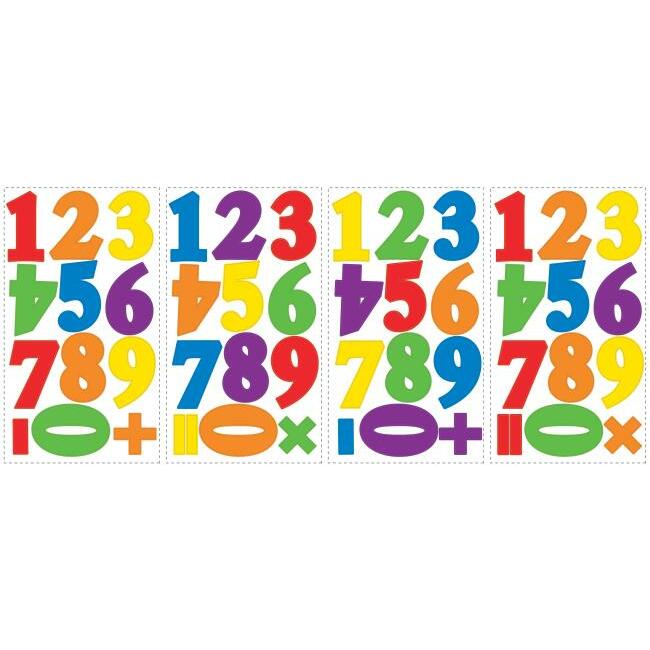 Colorful Numbers Wall Decals Wall Decals RoomMates   
