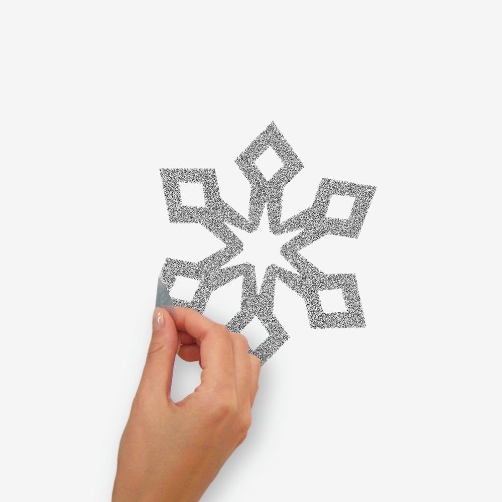 Glitter Snowflakes Wall Decals Wall Decals RoomMates   