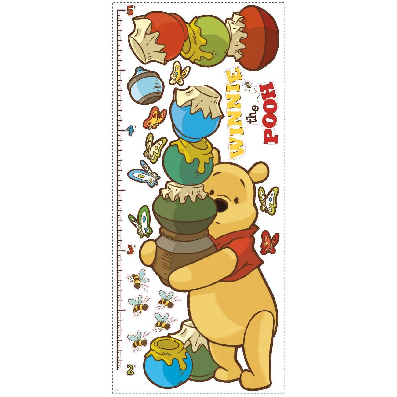 Pooh & Friends Growth Chart Wall Decals Wall Decals RoomMates   