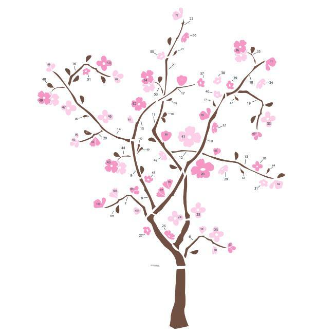 Spring Blossom Tree Giant Decal Wall Decals RoomMates   