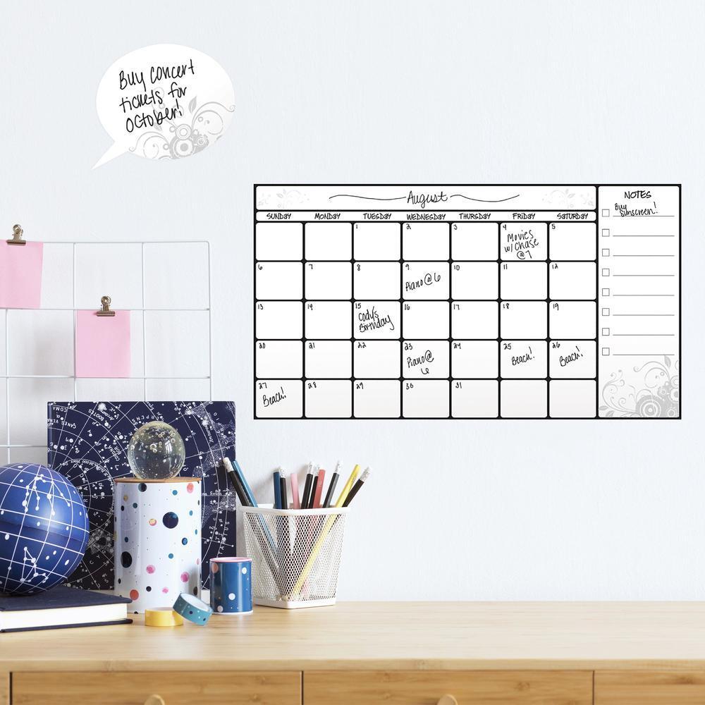 Dry Erase Calendar Wall Decals Wall Decals RoomMates   