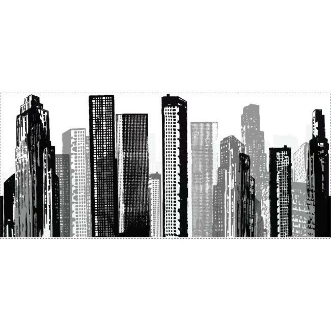 Cityscape Giant Wall Decal Wall Decals RoomMates   
