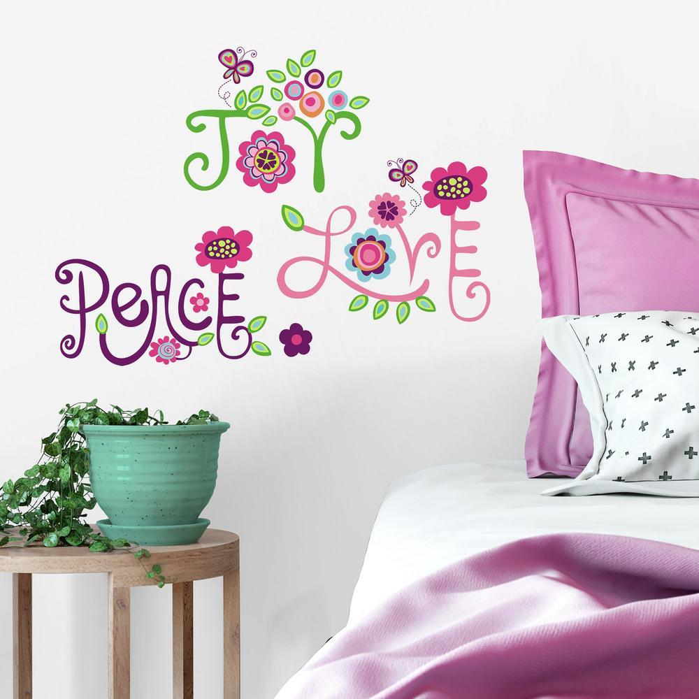 Love, Joy, Peace Wall Decals Wall Decals RoomMates   