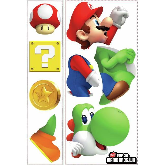 Yoshi & Mario Giant Wall Decals Wall Decals RoomMates   