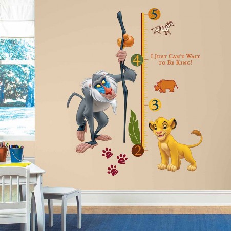 The Lion King Growth Chart Wall Decals - Standard Wall Decals RoomMates   