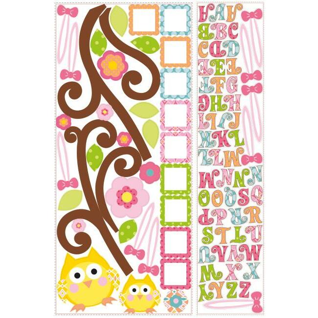 Scroll Tree Letter Branch Wall Decals with Alphabet for Personalization Wall Decals RoomMates   