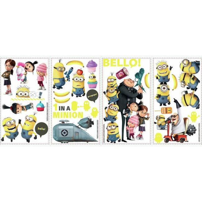 Despicable Me 2 Peel and Stick Wall Decals Wall Decals RoomMates   