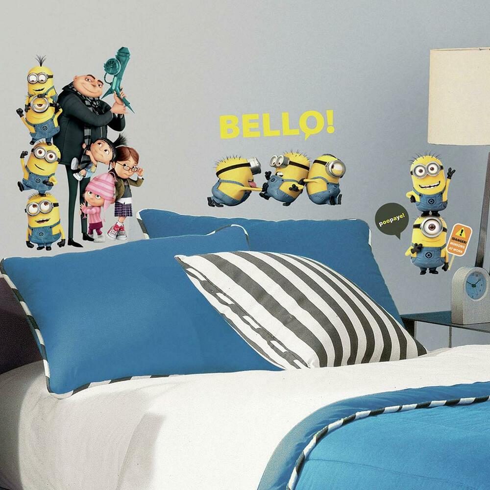 Despicable Me 2 Peel and Stick Wall Decals Wall Decals RoomMates   
