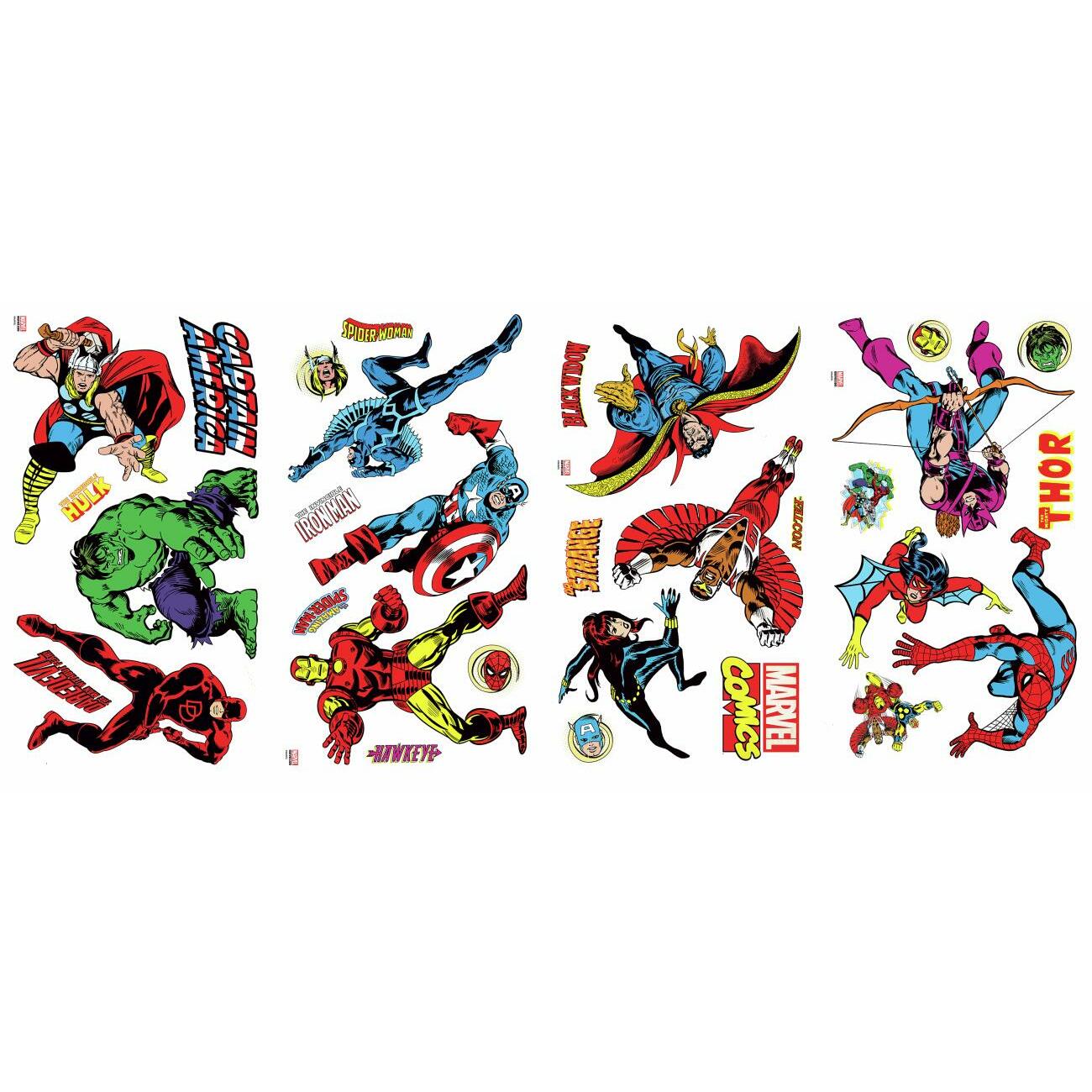 Marvel Classics Wall Decals Wall Decals RoomMates   